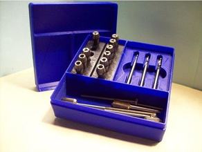proxxon Aufbewahrungsbox hobby Spannzangen-Halter storage box 3d print model - Mito3D
