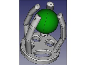 una pieza articulada flexible prótesis de mano personas amputado la amputada reprap robohand 3d print model - Mito3D