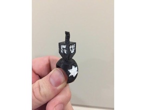 dreidel ring rings chanukah fidget spinner hanukkah jewelry 3d print model - Mito3D