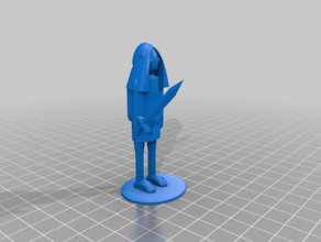 Safran Charakter-Modell Skulpturen 3d print model - Mito3D