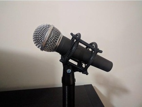 sm58 microphone shock mount audio 3d print model - Mito3D