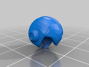 megaman x helmet video games megamanx rockman 3d print model - Mito3D