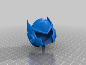 null-Helm video-Spiele Helm megaman rockman null 3d print model - Mito3D