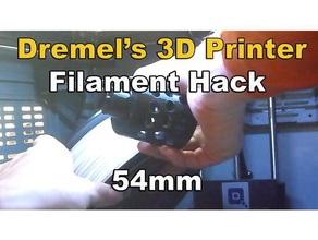 dremel 3d20 filament hack 54mm rouleau de grand hatchbox rouleaux Imprimante 3d accessoires fillament 3d print model - Mito3D