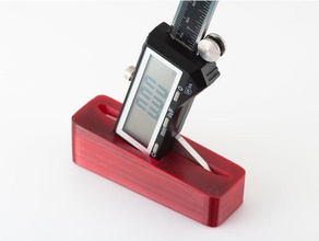 pied à coulisse digital stand porte-outils & boîtes étrier 3d print model - Mito3D