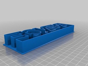 özelleştirilmiş bence çerez kesici mutfak ve yemek 3d print model - Mito3D