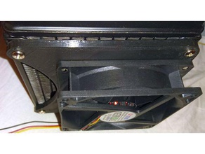 92mm 120mm ordinateur ventilateur adaptateur de l'électronique boîtier l'ordinateur fan matx 3d print model - Mito3D