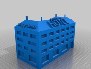 medio-hotel sueño accidente cerebrovascular de los hogares hotel casa el robot 3d print model - Mito3D