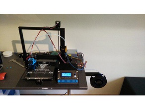 table mounted spool holder 3d printer parts own design pla tevo tarantula 3d print model - Mito3D