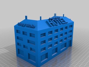 medium-sleepy stroke hotel household house robot 3d print model - Mito3D