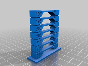 meine angepasste bessere Temperatur-tower 220 - 190 3d-Druck-tests kundengebundene 3d print model - Mito3D