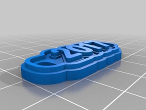 2017 tag keychains customized 3d print model - Mito3D