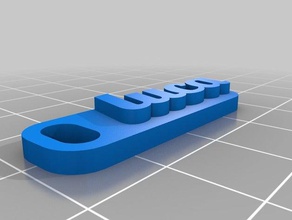 il mio personalizzato multiline tag portachiavi nome luca i su misura 3d print model - Mito3D