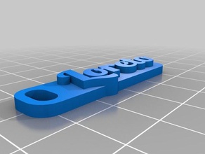 my customized multiline tag keychain nome loreto keychains 3d print model - Mito3D