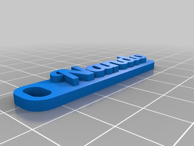 meine angepasste multiline-tag Schlüsselanhänger nome nando kundengebundene 3D print model - Mito3D