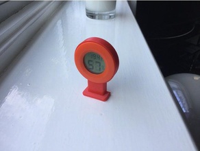 humidity sensor stand household hygrometer mount mounting bracket temperature 3d print model - Mito3D