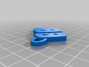 bbb keychain organization customized 3d print model - Mito3D