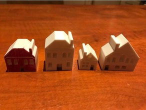 mini-houses household formula 1 house medium robot 3d print model - Mito3D