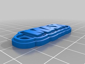 max keychains customized 3d print model - Mito3D