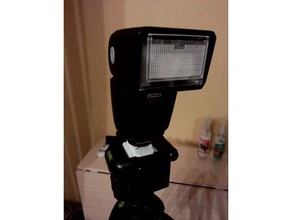 trépied flash titulaire de la caméra monture 3d print model - Mito3D