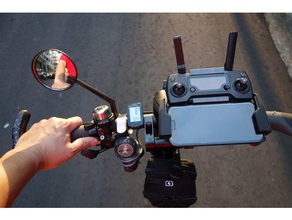 mavic pro controller Fahrrad LENKER mount sport & im freien 3d print model - Mito3D
