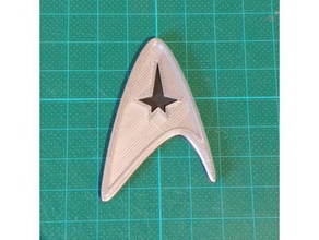 starfleet deltashield kelvin línea de tiempo ponible props el capitán kirk combadge comunicador empresa jj abrams señor spock espacio star trek uss enterprise vulcan 3d print model - Mito3D