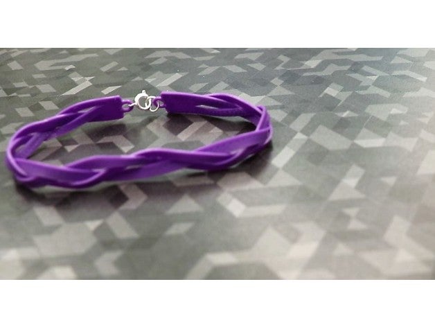 bracelet tressé accessoires 3d printd Imprimé en le cool de la mode 3D print model - Mito3D