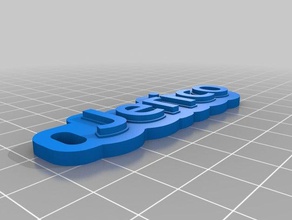 jerico keytag llaveros personalizado 3d print model - Mito3D