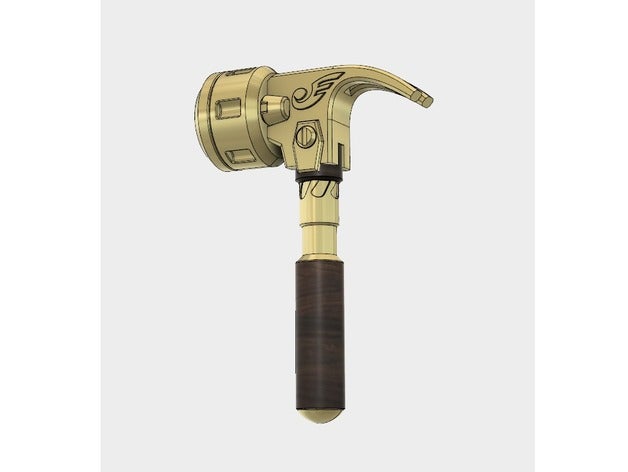 torbjorn gold hammer overwatch solid 3d printing 3D print model - Mito3D
