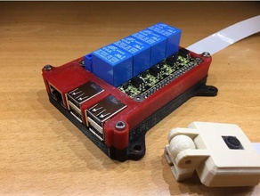 boitier octoprint avec relais 3d printer accessories case raspberry pi 3 housing relay board mount 3d print model - Mito3D