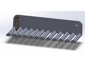 gestão de cabos organizador da montagem parede usb áudio hdmi xy-escalável eletrônica cabo o suporte do na 3d print model - Mito3D
