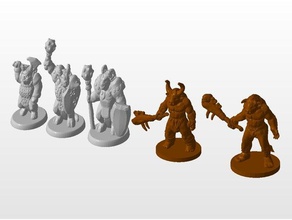 warhammer quest 1995 taurian proxies jogos 28mm boardgame dungeon miniatura wargaming 3d print model - Mito3D