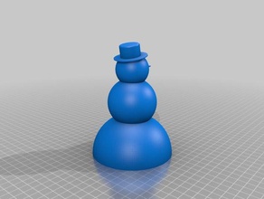 pupazzo di neve supporto candela caramelle forniture famiglia candy bowl decorazione natale sugar lume 3d print model - Mito3D