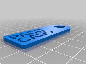 meine angepasste einfache Schlüssel-tag - Organisation kundengebundene 3d print model - Mito3D