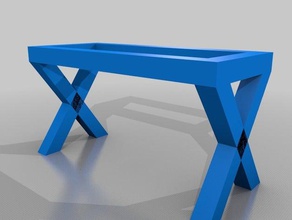 pata mesa para cristal 180 x 90 cozinha e sala de jantar em tampo 3d print model - Mito3D