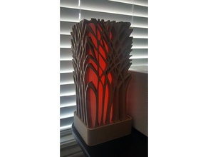 resized forest mood lamp decor 3d print model - Mito3D