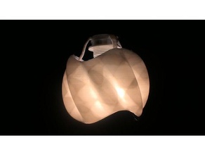 twisted cossin lamp shade decor diffuse geometry ikea light math 3d print model - Mito3D
