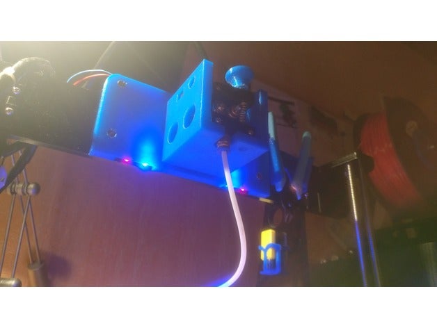 anet a8 extrusora titular La impresión en 3d de la actualización bowden extrusor reemplazo exhibición el led pieza repuesto 3D print model - Mito3D