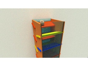 eames Marmor-Turm mechanische Spielzeuge Marmor 3d print model - Mito3D