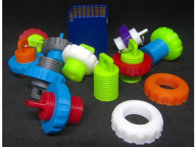 m11 tuerca y tornillo de llavero llaveros 03 mm la boquilla subproceso 3D print model - Mito3D