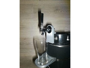 keg faucet accessories beer brewing corny driptray drip tray homebrew homebrewing tap 3d print model - Mito3D