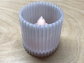 votive holder simple modular tea light decor candle cup lighting tealight 3d print model - Mito3D
