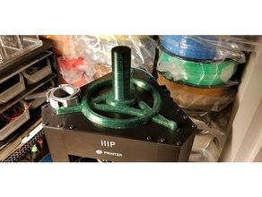monoprice mini delta top mounted spool holder 3d printer parts 3d print model - Mito3D