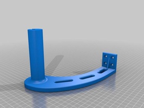 am8 rear mount spool holder 3d printer parts 2040 upgrade 3d print model - Mito3D