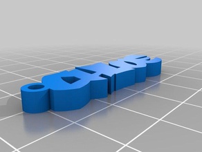 chloe Anahtarlık özelleştirilmiş 3d print model - Mito3D