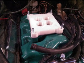carburador espaciador estándares de 4 barril hobby 350 354 360 454 4bb coche chevy motor ford camión 3d print model - Mito3D
