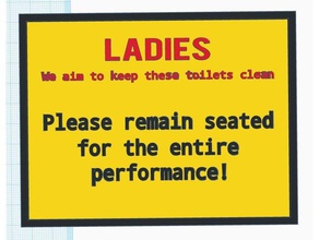 ladies signs & logos madewithtinkercad sign tinkercad toilet 3d print model - Mito3D
