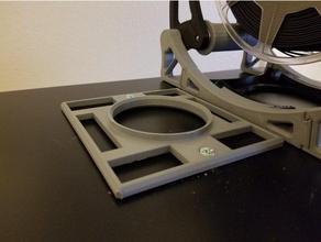 swivel base mega anti-tangle spool holder w screw holes 3d printer accessories 3d print model - Mito3D