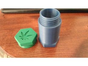 malezas contenedor a prueba de agua el cannabis caso contenitore la marihuana porta erba scatola 3d print model - Mito3D
