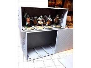 orc caja w surcos los contenedores personalizado 3d print model - Mito3D